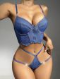 Completino sexy di jeans e cristalli Swarovski 