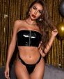 Top con cerniera in Latex