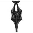Body latex trasparente con cerniera sgambatissimo